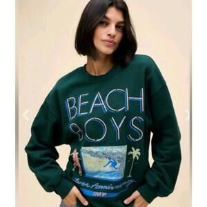 Daydreamer NWT NEW The Beach Boys Crew Green Sweatshirt SZ S